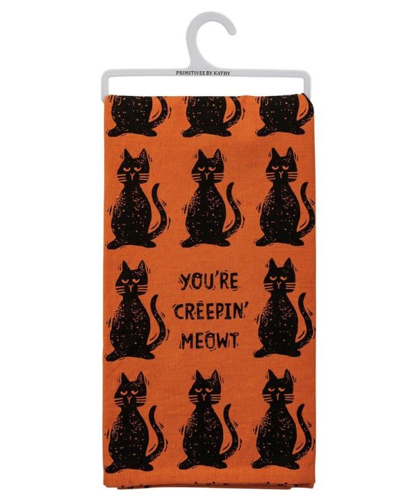 You're Creepin' Meowt Dish Towel Buy Cheap Release Dates