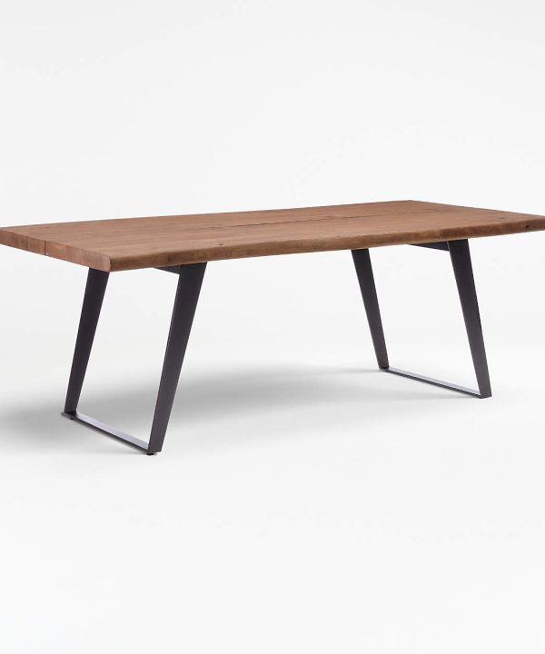 Yukon 80" Warm Acacia Live Edge Solid Wood Dining Table 335351 Authentic Cheap Pice