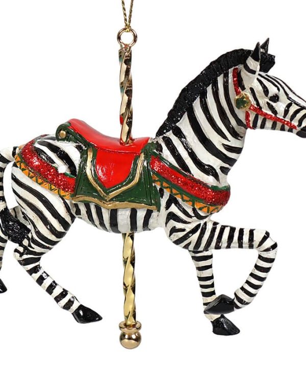 Zebra Carousel Ornament Fast Delivery Online