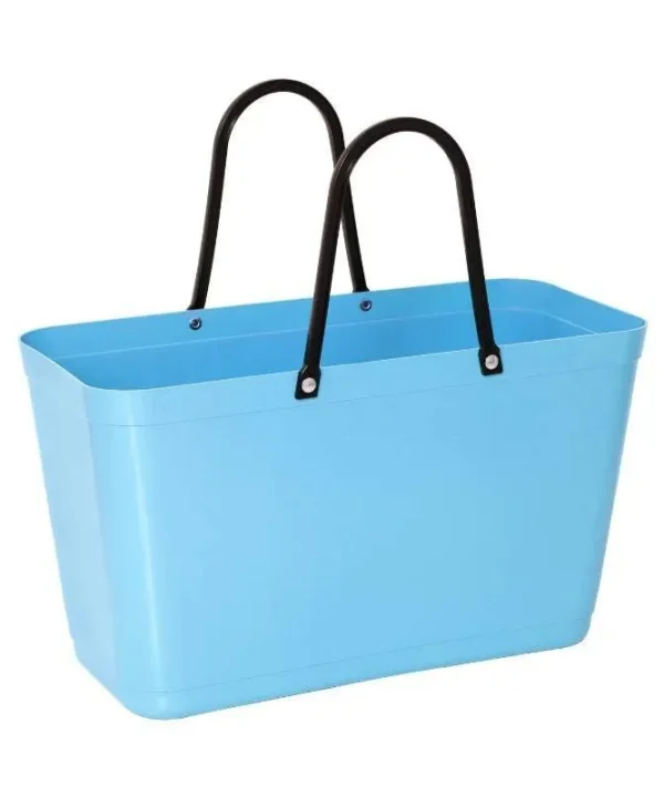 Hinza Green Plastic Bag in light blue