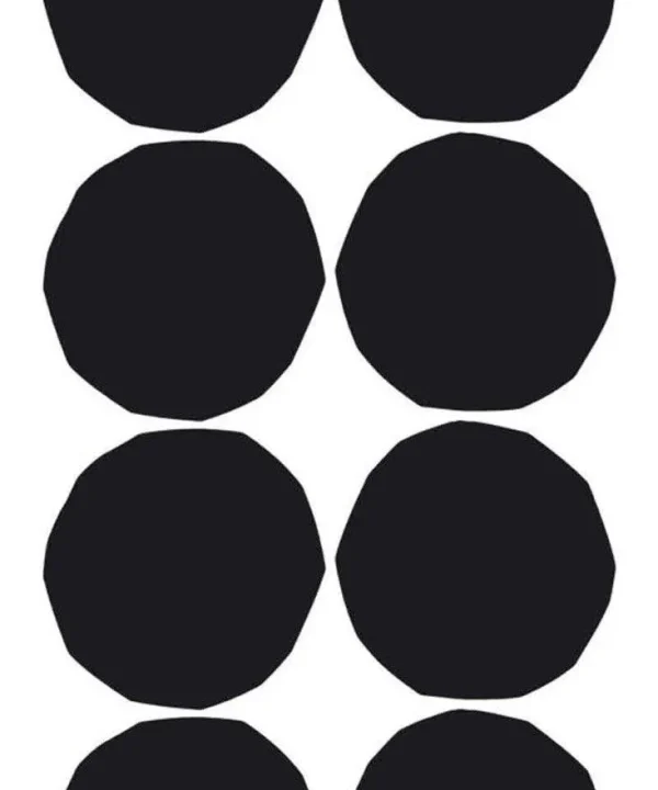 Isot Kivet Fabric in Black and White