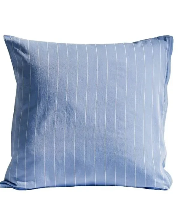 Striped European Pillowcase 60x60cm in Capri