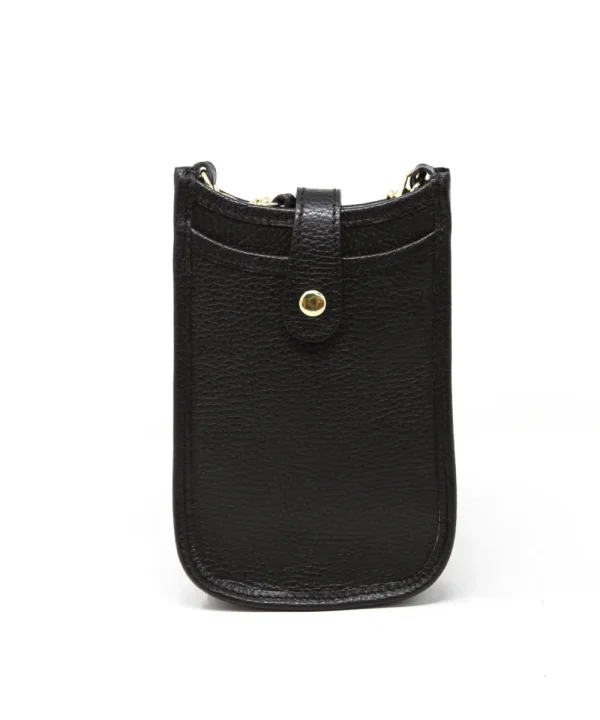 Black Crossbody Leather Handbag