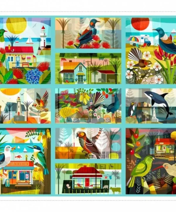 Summer Playground Fabric Panel