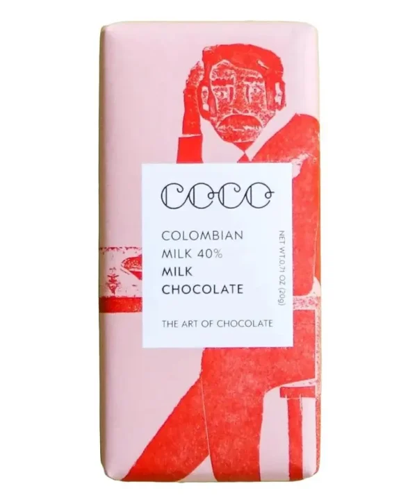 COCO Chocolatier 'Colombian Milk' Chocolate Mini Bar (20G | 40%)