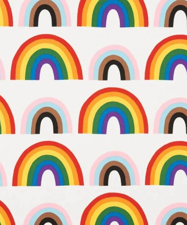 Double Rainbow Fabric in natural