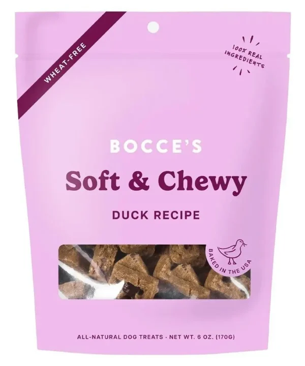 Bocce's Bakery 'Soft & Chewy' Duck Recipe Dog Treats (6OZ)