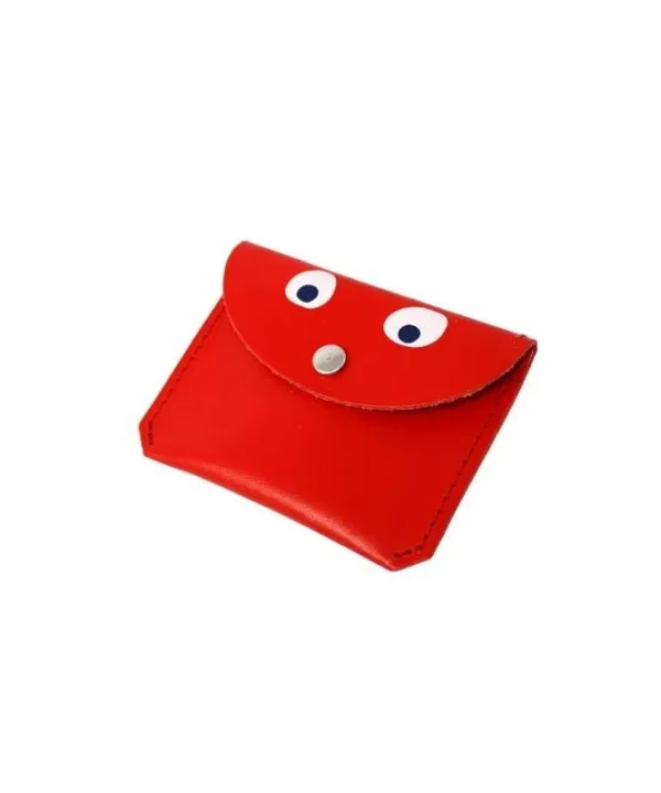 Mini Money Googly Eye Purse in red