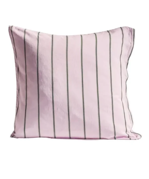 Striped European Pillowcase 60x60cm in violet