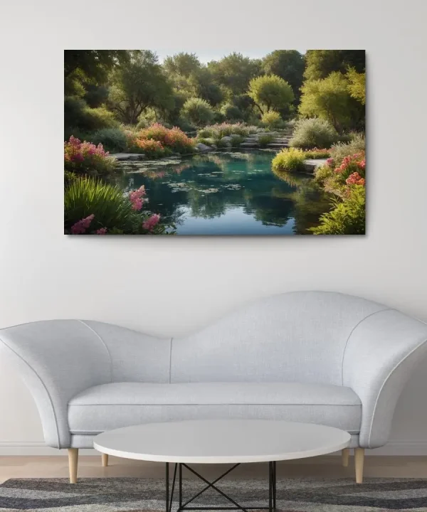 The Hidden Oasis of Serene Springs 1 Piece HD Canvas Wall Art