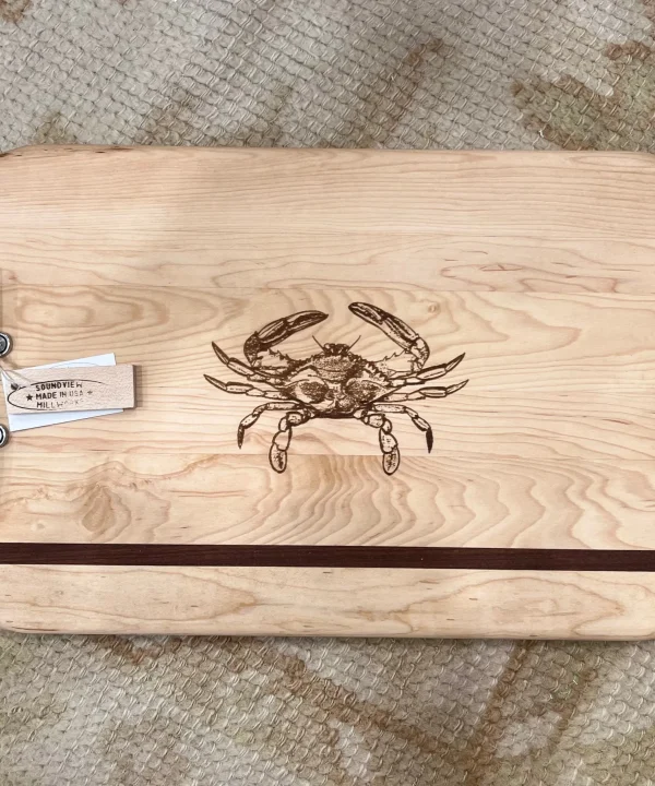 Blue Crab Double Handle Charcuterie Board