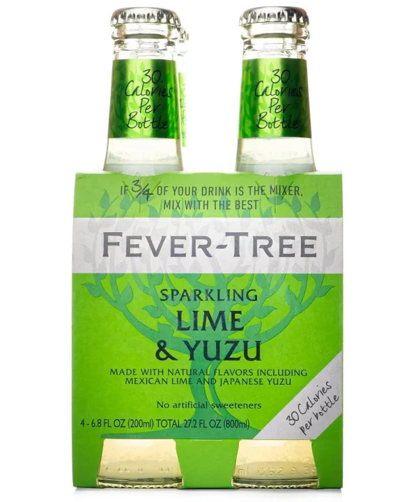 Fever Tree Sparkling Lime & Yuzu (4x200ML)