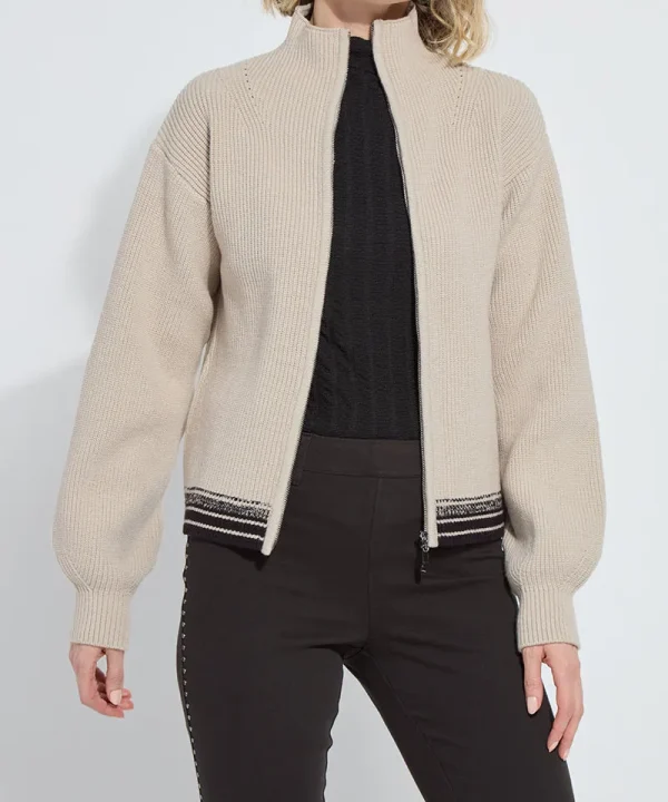 Blythe Zip Up Cozy Rib Sweater