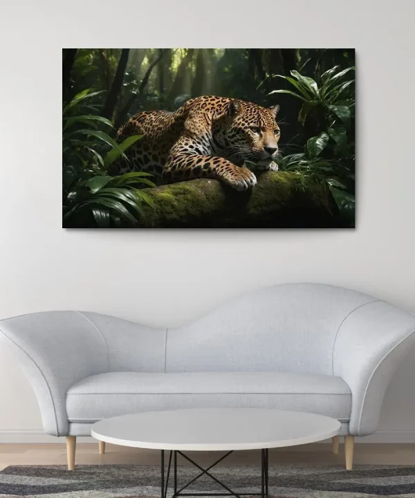 The Mighty Jaguar Stealthy Forest Predator 1 Piece HD Canvas Wall Art