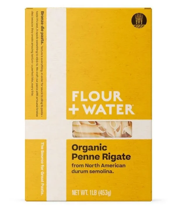 Flour + Water Organic Penne Rigate (1LB)