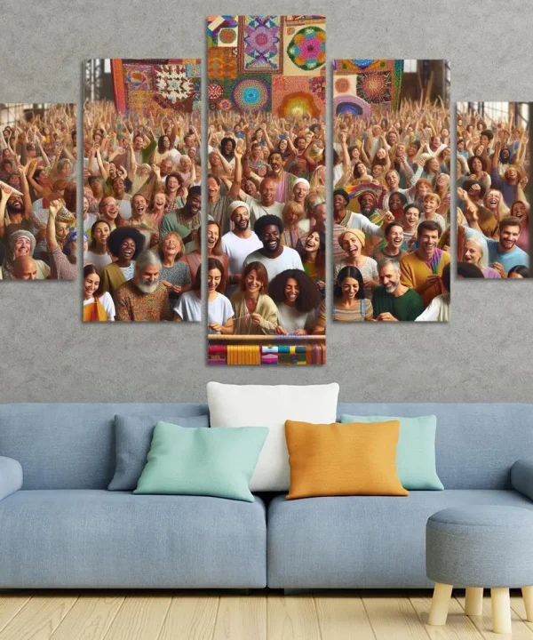 The Fabric of Existence 5 Piece HD Canvas Wall Art