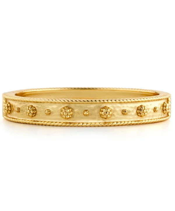 Berry Classic Hinged Gold Bangle