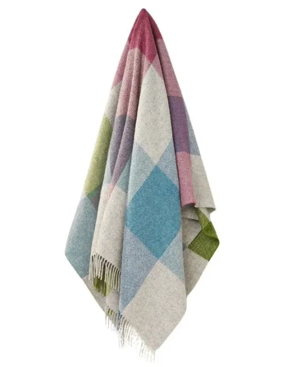 Harland Wool Throw 185x140cm in heather