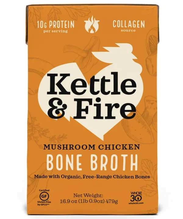 Kettle & Fire 'Mushroom Chicken' Bone Broth (16.9OZ)