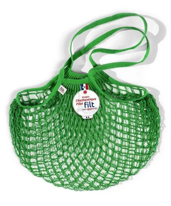 Net Shopping Bag in vert laitue