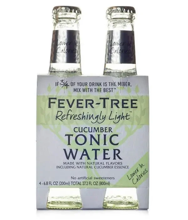 Fever Tree 'Refreshingly Light' Cucumber Tonic Water (4x200ML)