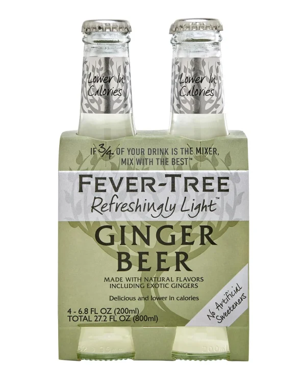 Fever Tree 'Refreshingly Light' Ginger Beer (4x200ML)