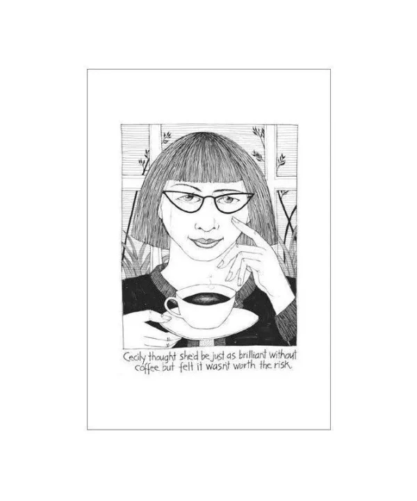 Cecily Coffee Brilliance Tea Towel