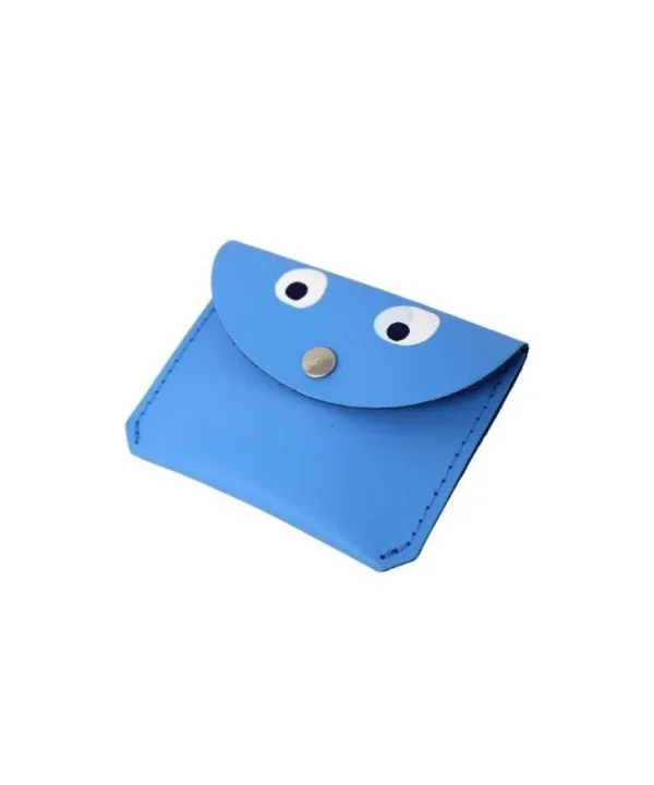 Mini Money Googly Eye Purse in cornflower