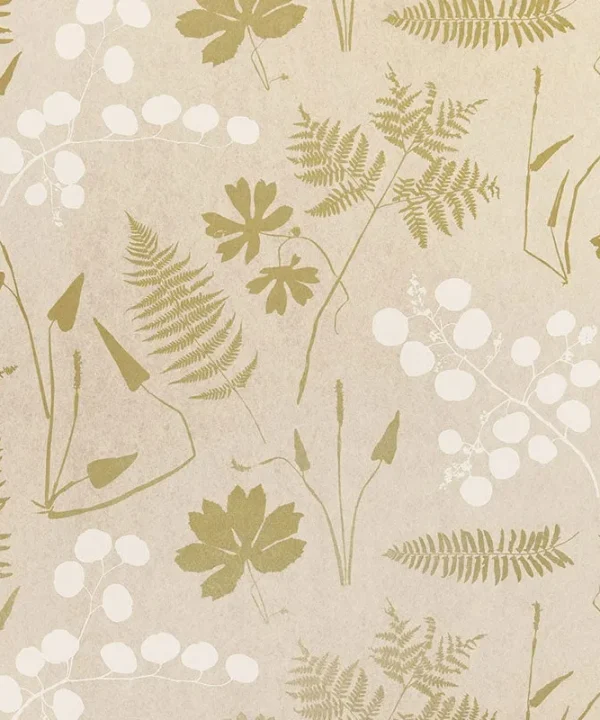 5005010 | Modern Botanical, Parchment Schumacher Wallpaper