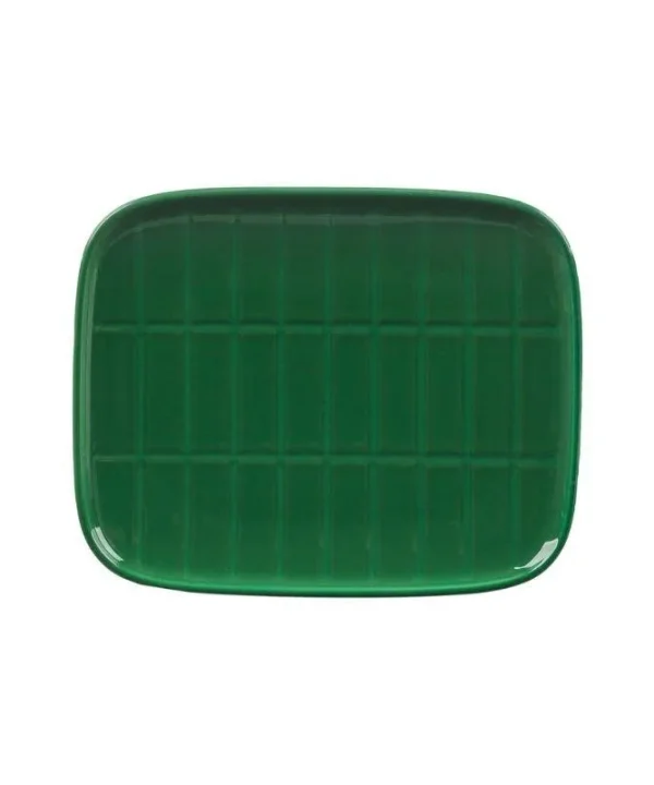 Tiiliskivi Plate 15x12cm in dark green