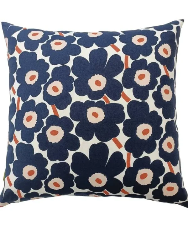 Mini Unikko Cushion Cover 50cm in light brown, navy, tile