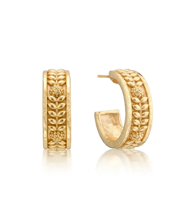 Berry Vine Small Hoop Earrings