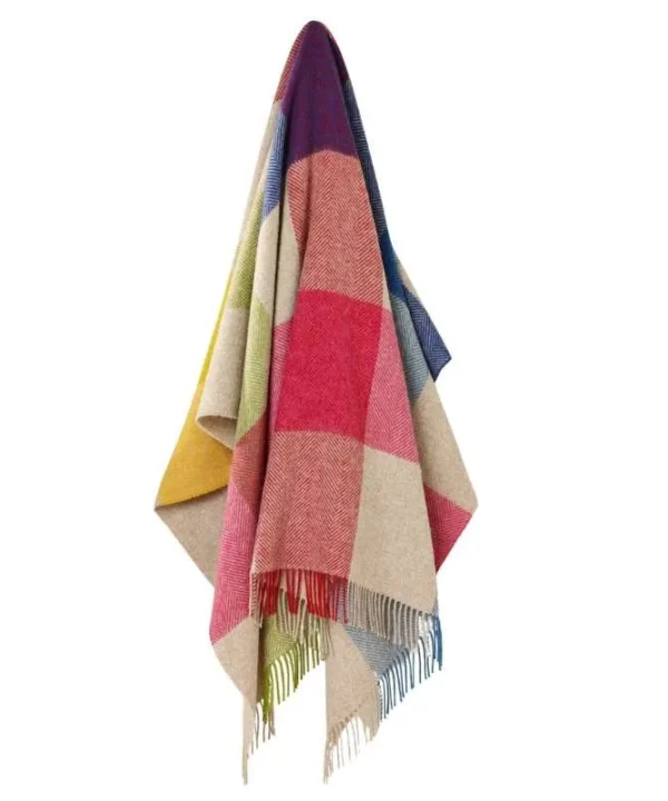 Harland Wool Throw 185x140cm in multi