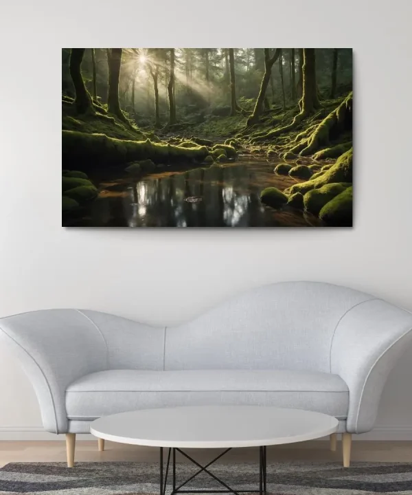 The Serenity of Hidden Forest Glens 1 Piece HD Canvas Wall Art