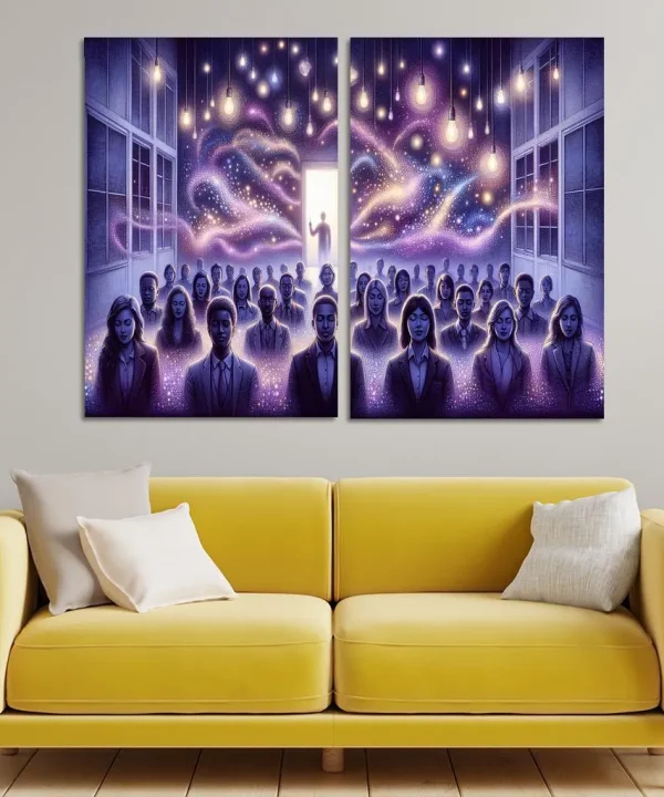 Illuminations of the Minds Eye 2 Piece HD Canvas Wall Art
