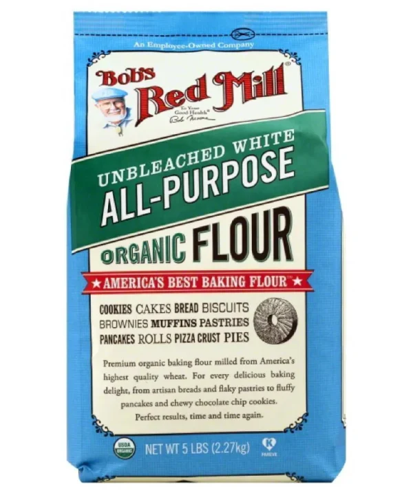Bob's Red Mill Organic Unbleached White All-Purpose Flour (5LBS)