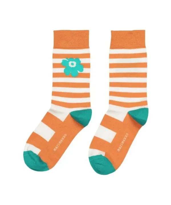 Kasvaa Multi Tasaraita Unikko Socks