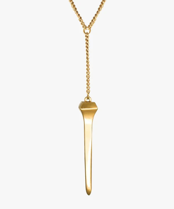 Blacksmith Nail Gold Plated Necklace