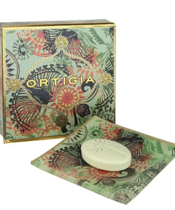 Fico D'India Glass Plate and Soap