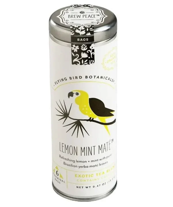 Flying Bird Botanicals 'Lemon Mint Mate' Herbal Tea Blend (6CT)