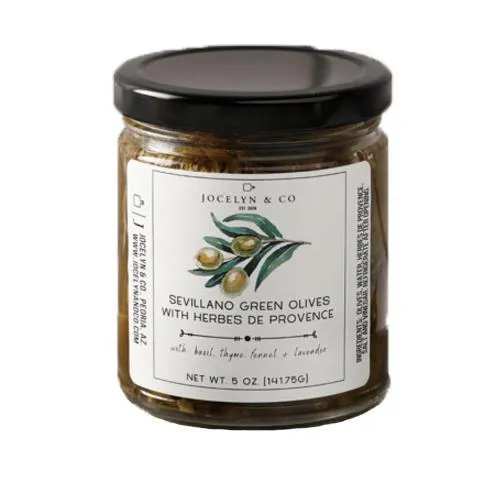 Jocelyn & Co. 'Sevillano' Green Olives (5OZ)