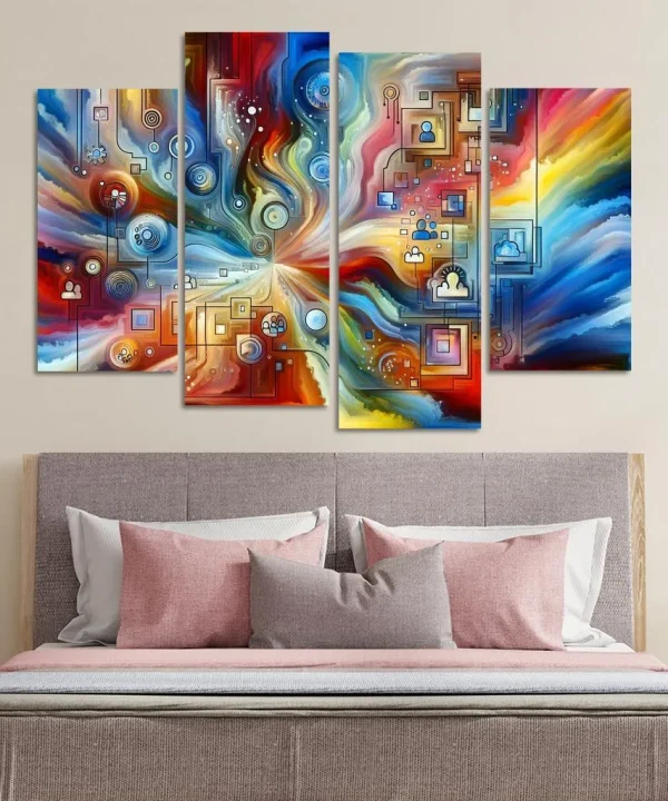 Portraits of Possibility 4 Piece HD Canvas Wall Art