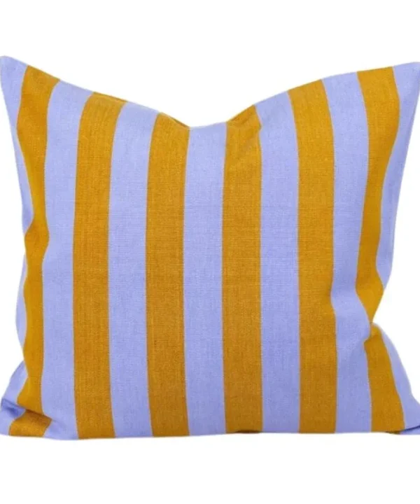 Emanuela Cushion Cover 50cm in mustard, light lilac