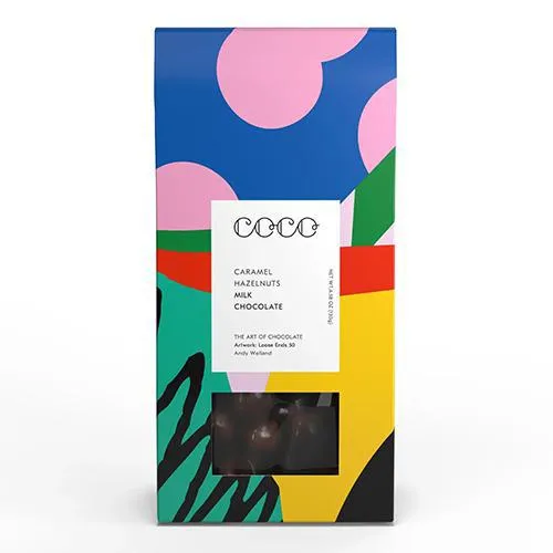 COCO Chocolatier 'Caramel Hazelnuts' Milk Chocolate (145G)