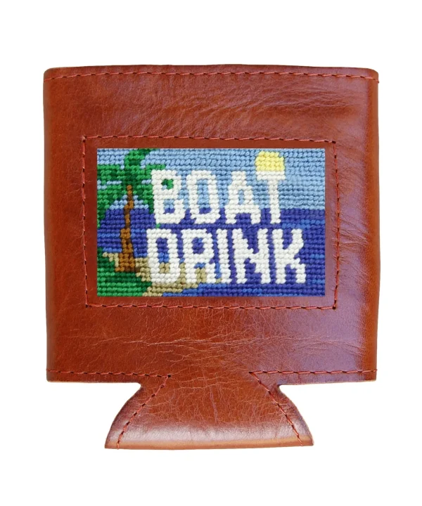 Boat Drink Needlepoint Can Cooler
