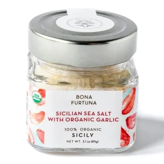 Bona Furtuna Sicilian Sea Salt w/ Organic Garlic (89G)