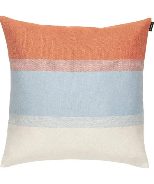 Hennika Cushion Cover 50cm in orange, white, light blue