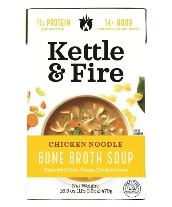 Kettle & Fire 'Chicken Noodle' Bone Broth Soup (16.9OZ)
