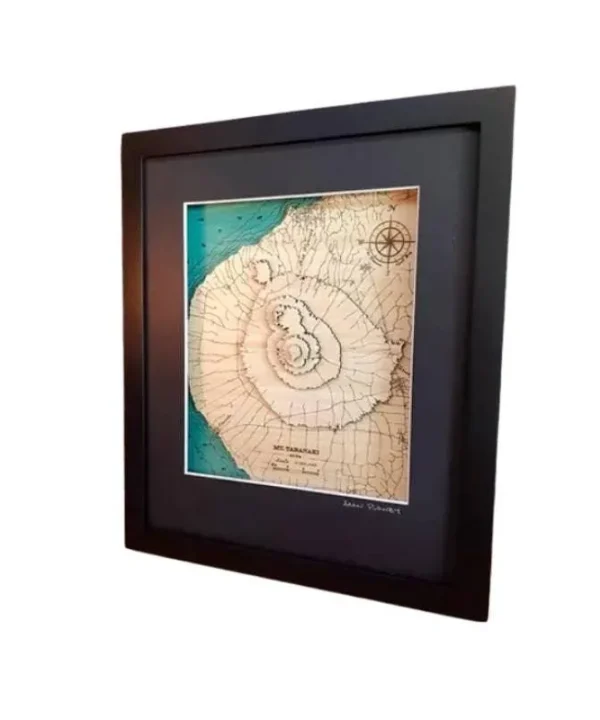 Taranaki 3D Wooden Map Small
