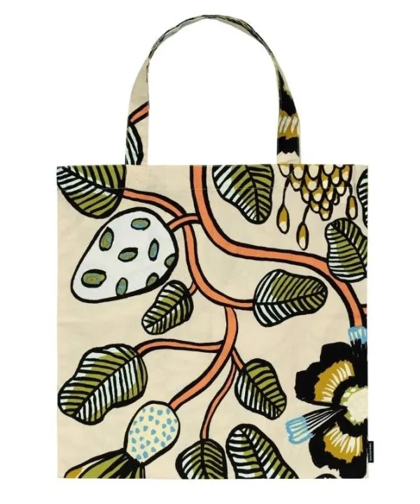 Tiara Bag 43x44cm in sand, warm orange, green